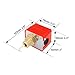 Solimeta Liquid Water Oil Water Flow Sensor Switch Paddle Type SPDT R3/4 250V 15A IP54 HFS-20 Red