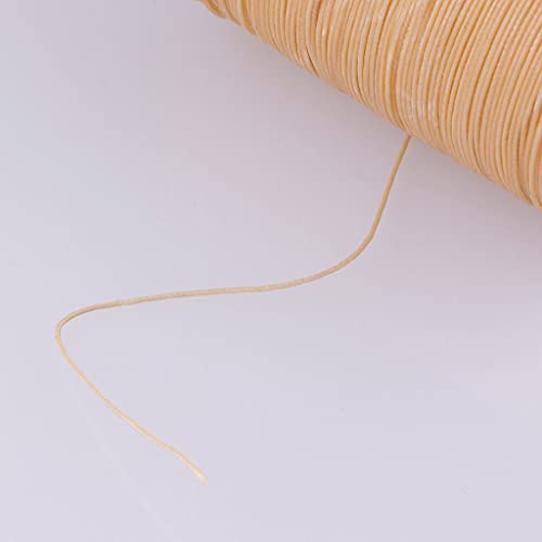 Harilla Hilo encerado de cuero redondo 0.5 mm Beige 130 m miniatura 2