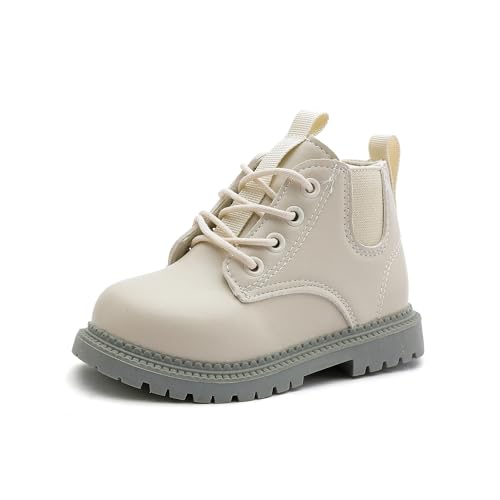 Kids Ankle Boots with Side Zipper Lace Up for Toddler Littel Kid Boys and Girls for Outdoor Play and Everyday Wear