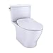 Toto MS442234CEFG#01 Nexus 1.28 GPF Two Piece Elongated Chair Height Toilet with Tornado Flush Technology - Seat Included