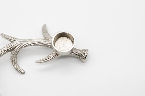 Marco Paul Silver Metal Stag Tea Light Candle Holder Antler Ornament Candelabra Tealight Candle Holders Wedding Christmas Table Centrepiece Mantlepiece Home Decoration Ornaments for Living Rooms - Cosy Home Interiors Marco Paul Silver Metal Stag Tea Light Candle Holder Antler Ornament Candelabra Tealight Candle Holders Wedding Christmas Table Centrepiece Mantlepiece Home Decoration Ornaments for Living Rooms - Image 6