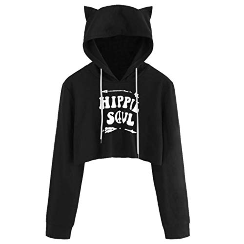 Preisvergleich Produktbild Damen Kapuzenpullover Langarm Hoodie Pullover Frauen Halloween Kürbis Teufel Bedruckt Kapuzenpullis Pulli Hoodys