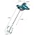 Oubit Cement Mixer, 2500W Handheld Electric Concrete Mixer, Portable Mortar Mixer with 6 Adjustable Speed, 110V Mud Mixer for Mixing Mud, Cement, Mortar, Paint, Fodder