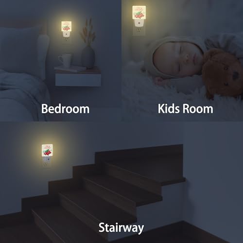Image of Christmas Truck Rtetro Night Light,Plug into Wall with Dusk to Dawn Light Sensors,LED Nightlights for Bedroom,Bathroom,Kitchen,Hallway,Room Decor for Boys Girls Women Men