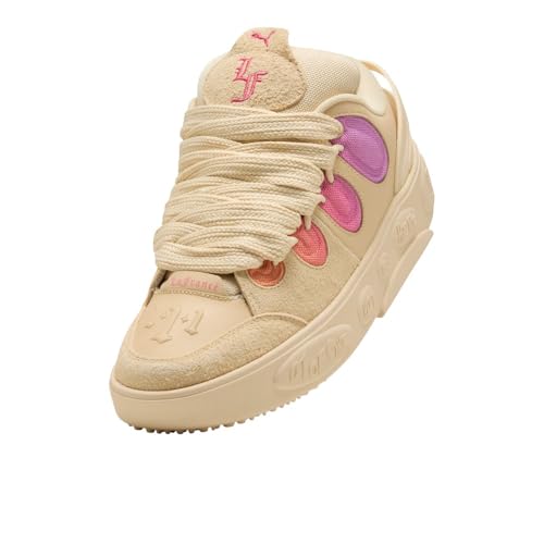 Image of PUMA Mens La France Bright Lights Lace Up Sneakers Shoes Casual - Beige