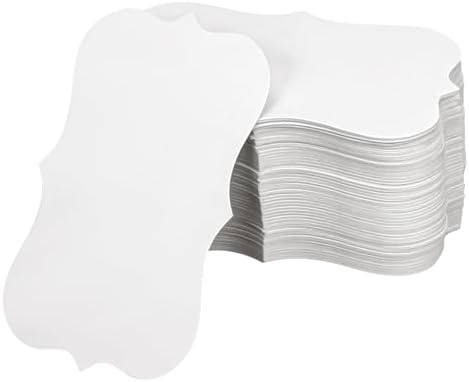 100 Pcs White Blank Business Cards 300GSM Thank You Cards 3.5 x 2 Inch Index Cards Craft Gift Cards DIY Message Cards for New Year Thanksgiving Birthday