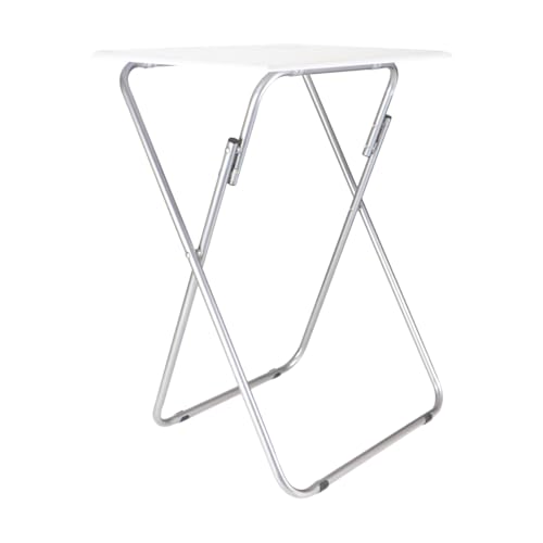 Jocca - Mesa Auxiliar Plegable |Mesa de MDF con Patas Metálicas |Ahorra Espacio |Soporta hasta 20 kg |Ideal para el Hogar o la Oficina |48x38x66 cm
