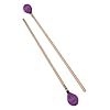 Medium Hard Mallet, Smooth Soft Playing 1 Pair Marimba Mallets Professional for Percussion Instruments(Purple) Playing accessories #4