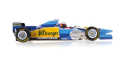 Minichamps Benetton Renault B195 Ganador GP Japón 1995 + Neumáticos para lluvia - 1:18 miniatura 4