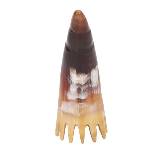 Peine de cuerno con masajeador y dientes delicados miniatura 7