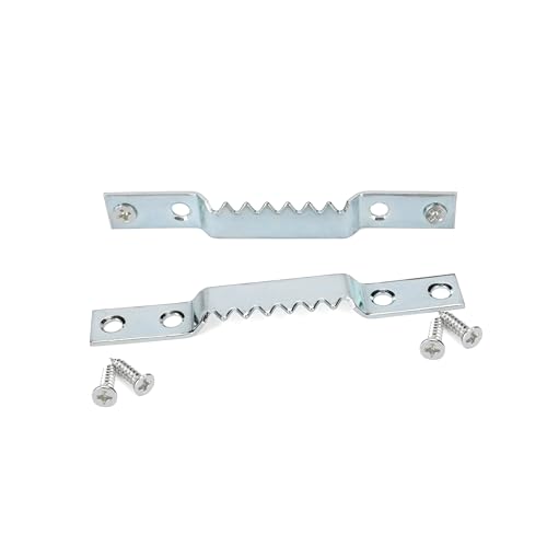 Image of Large Sawtooth Picture Hangers - Supports 150 lbs - 16 Pack Super Heavy Sawtooth Hangers with Screws, Perfect for Hanging Heavy Photos Frame Canvas Artwork Clock and Paintings