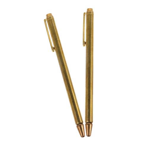 SOLUSTRE Bronze Dowsing Rods 2 Pack Retractable for Ghost Hunting Water Witching Paranormal Detection Made for Yang Gong Ling