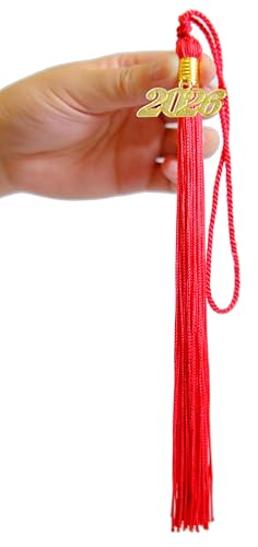Image of 2026 Tassel Graduation,Red Tassel 2026 for Grad Cap and Graduation Ceremony Accessory Decoration