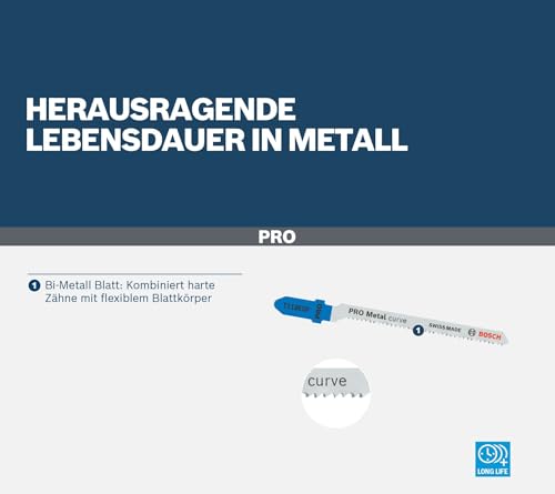 Bosch T 118 EOF Lame scie sauteuse 5 pcs - vue 8
