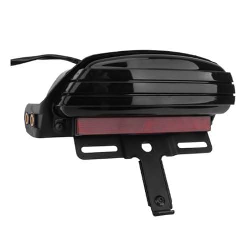 Clignotant à trois barres et feu de stop noir pour Harley Softail FXST