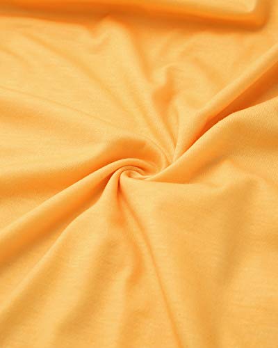 Celmia Women Casual Maxi Dress Long Sleeve Loose Vintage Embroidered Long Dresses with Pockets A-Yellow X-Large