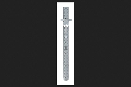 General Tools 3001 Precision Stainless Steel Ruler, Standard/Metric, 6 in