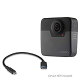 BoxWave Cable Compatible with GoPro Fusion - USB Expansion Adapter, Add USB Connected...