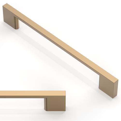 Asimerdeco 10 Pack Champagne Bronze Cabinet Pulls 6.3 Inch(160mm) Kitchen Cabinet Handles Solid Zinc Alloy Cabinet Hardware Drawer Pulls by Asimerdeco - Used condition - US$22.75