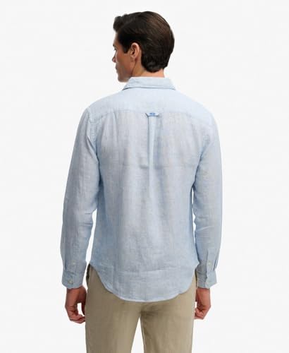 Chemise manches longues en lin Superdry Riviera - vue 7