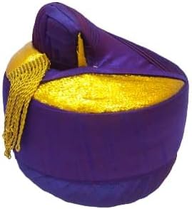 PRIYAKANT SAFAWALA Handstitch Reddy To Wear Parple Colour Puneri Tilak Pagdi Pheta Turban For Maharashtra Wedding anniversary Marriage And Traditional Functions and Birthday wishes For Man Special