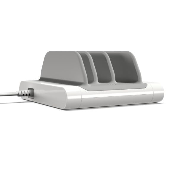 Scosche BLMD BaseLynx Vert Modular Charging Station for PD 3.0, USB-C and USB-A Devices, White