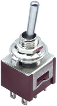 ON-ON ON-Off-ON DTS-3202 DTS-3203 DTS-6202 DTS-6203 2A 250V Brown Color mini M6 Toggle Switch | DTS-3202
