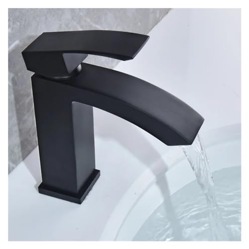 Grifo de cascada para baño en latón cromado con flujo suave monomando 8