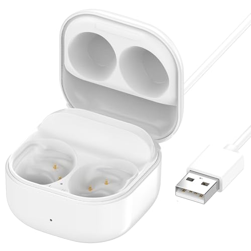 Charging Case for Galaxy Buds FE SM-R400, Replacement Charger Case Cradle Dock for Samsung Galaxy Buds Fan Edition (White)