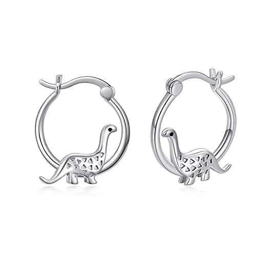 Bijoux d'animaux Mignons Petits cerceaux en Argent Sterling 925 Idée Cadeau Anniversaire Filles