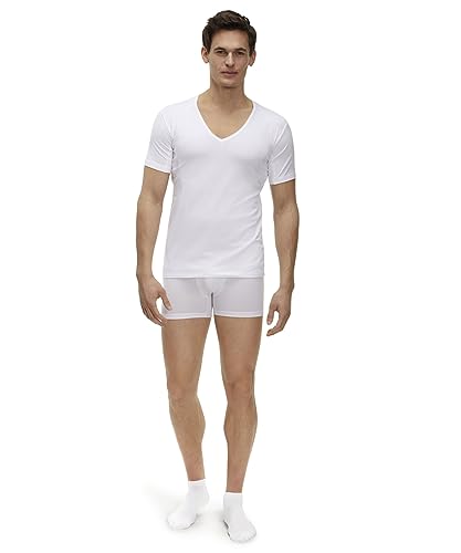 FALKE Men's Daily Climate Control Deep V-Neck Undershirt3