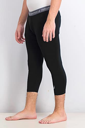 Nautica Men's 3/4 Length Base Layer Performance Pant with Dri Fusion Tech3
