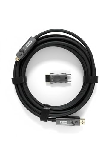 Instalación fácil sin pérdida de señal con cable HDMI de fibra óptica activa 8K