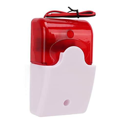 Motion Sensor Alarm, Low Temperature Resistance, Wide Coverage, Sound Light Alarm, Shock Resistance for Schools, Hospitals, Bathrooms (12V)