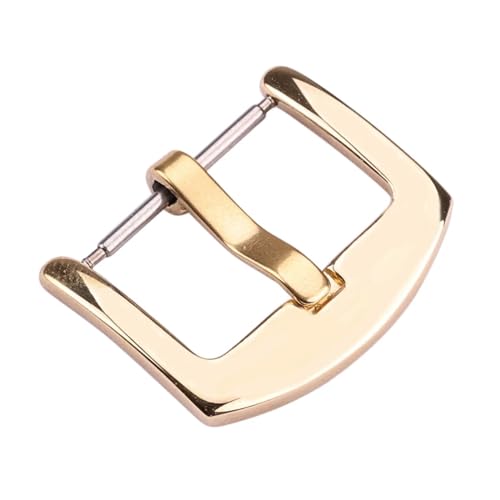 Boucle ardillon 22mm en acier pour montre fermoir de rechange doré brillant universel