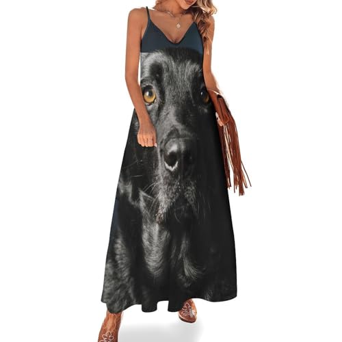 Robe Longue Chien Labrador Noir : Restez Fraîche et Élégante Durant l'Été