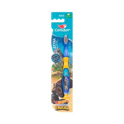 Condor Escova Dental Infantil Condohot Wheels 2 A 4 Anos Azul/Verde