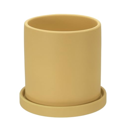 PATIKIL 5 Inch Ceramic Plant Pots, Modern Flower Planters with Drainage Holes and...