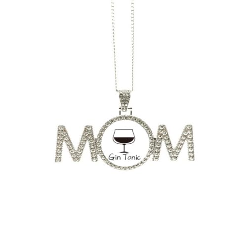 Collier pendentif Gin Tonic bijou tendance fête des mères pour maman