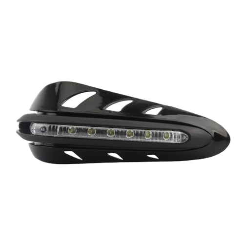 Protège-Mains Moto 7/8" Universel avec Feux LED 12V pour Guidon de Guidon
