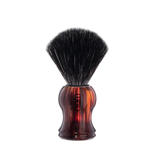 NOM Gustav Shaving Brush | Vegan Shave Brush for Shaving soaps and creams | sustainable eco-friendly and reusable |Exfoliating Shaving Brush | Havanna handle image 5