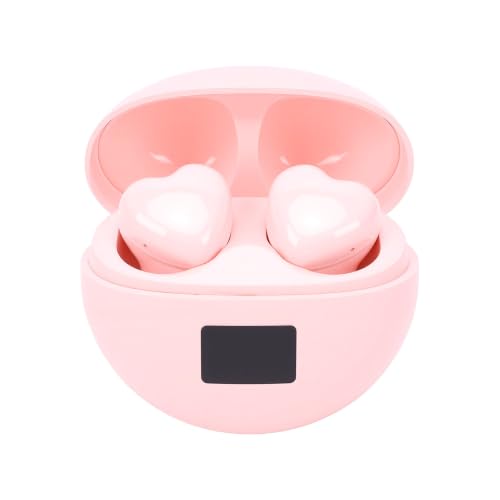 Auriculares Bluetooth 5.4 con forma de corazón rosa el regalo original ideal para música