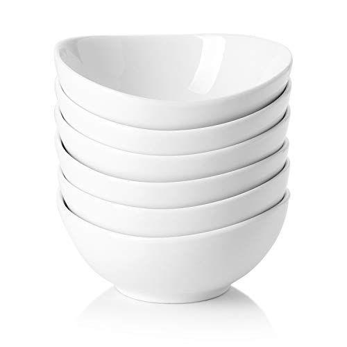 Sweese 123.001 Porcelain Mini Bowls - 4 Ounce for Dipping Sauces, Small Side