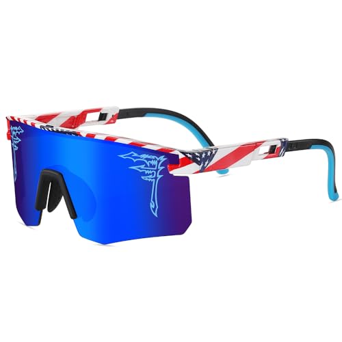 Image of ACEXPNM Two Sizes Baseball Sunglasses For Adults and Youth Boys Girls Kids UV400 Men Women Outdoor Sports Sun Glasses