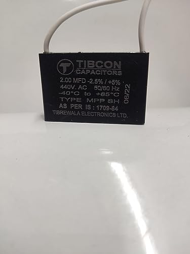 Image of Spinxx 2 MFD 440V Tibcon Capacitor for Ceiling Fan & Mini Cooler Motor (Pack of 9)