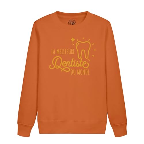 Sweatshirt enfant la meilleure dentiste du monde pour les journées d'école et de loisirs