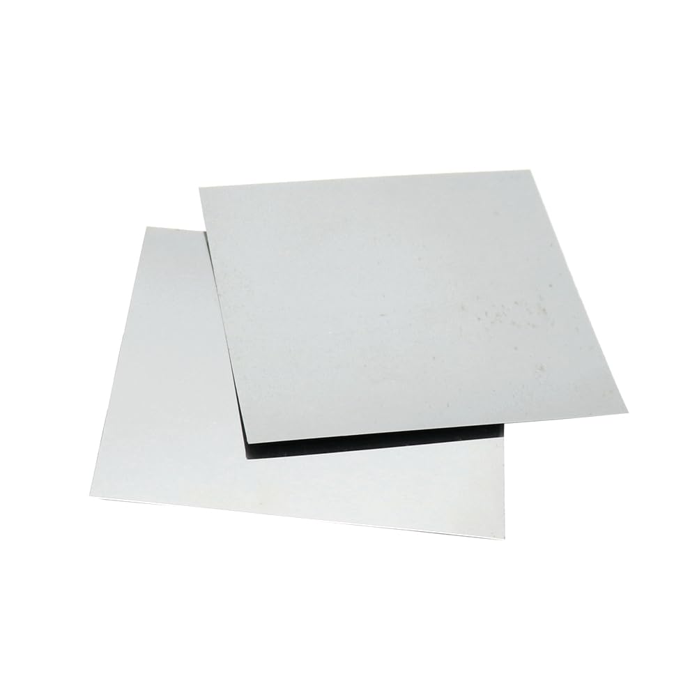 1 pièces 100X100MM feuille d'étain haute pureté plaque d'étain feuille d'étain peau d'étain Sn≥99.99% disponible pour les expériences de recherche scientifique (Thickness 0.2MM)