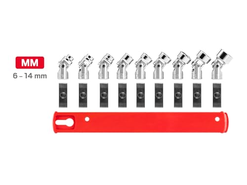 Image of TEKTON 1 /4 Inch Drive Universal Joint Socket Set, 9-Piece | SHD90110