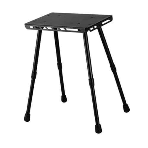 Table de camping pliante multifonctionnelle en fer avec plateau compact pour usage extérieur - 2
