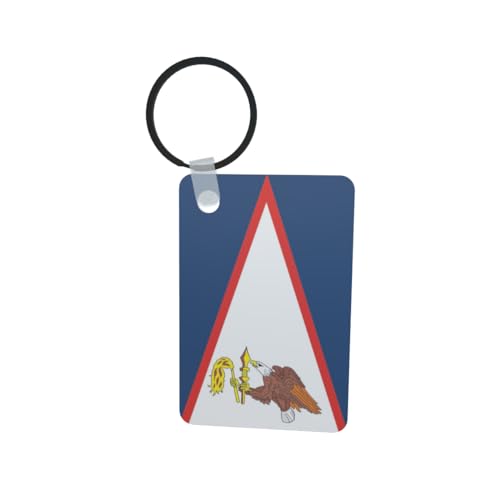 U24 Porte-clés Samoa américain en aluminium 50 x 47 mm